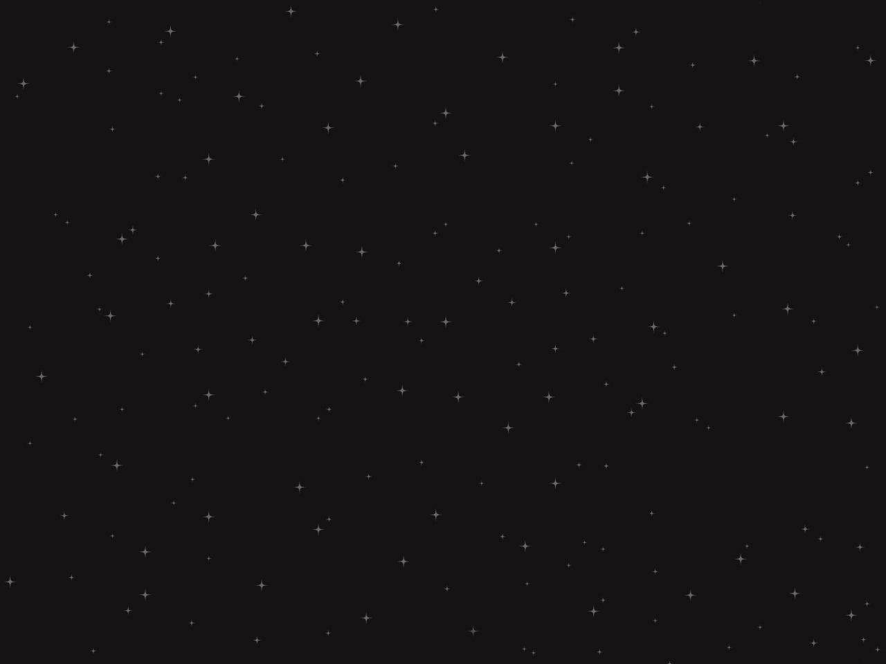 Dark starry night sky with subtle twinkling stars representing the Amber Universe collection at Creed Boutique