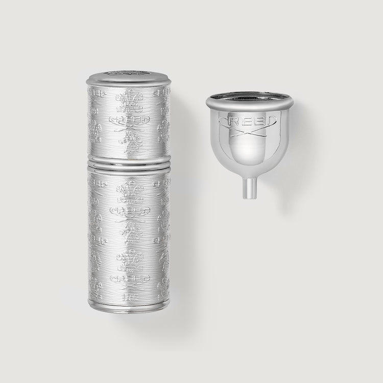 50ml Silver with Silver trim atomizer with funnel