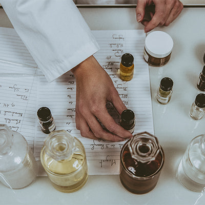 Essential oils in a variety of bottle sizes