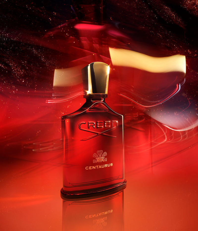 Centaurus block with a dynamic red and gold lighting backdrop.