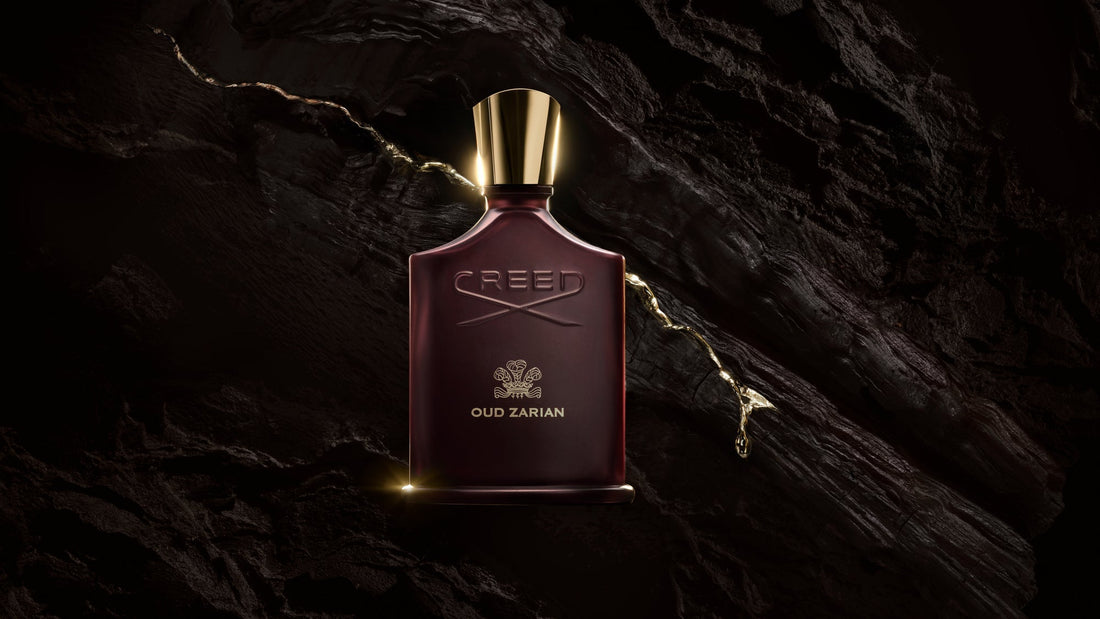 Oud Zarian with gold lighting with dark background.