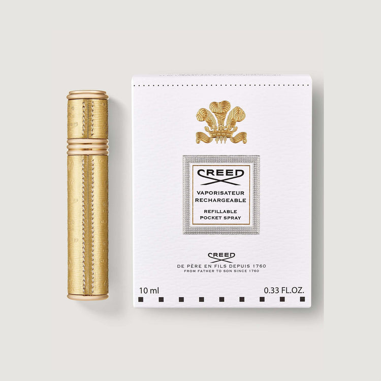 Refillable Travel Perfume Atomizer 10ml - Gold/Gold