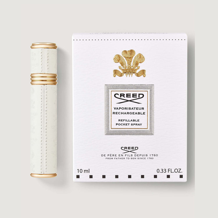 Refillable Travel Perfume Atomizer 10ml - Gold/White