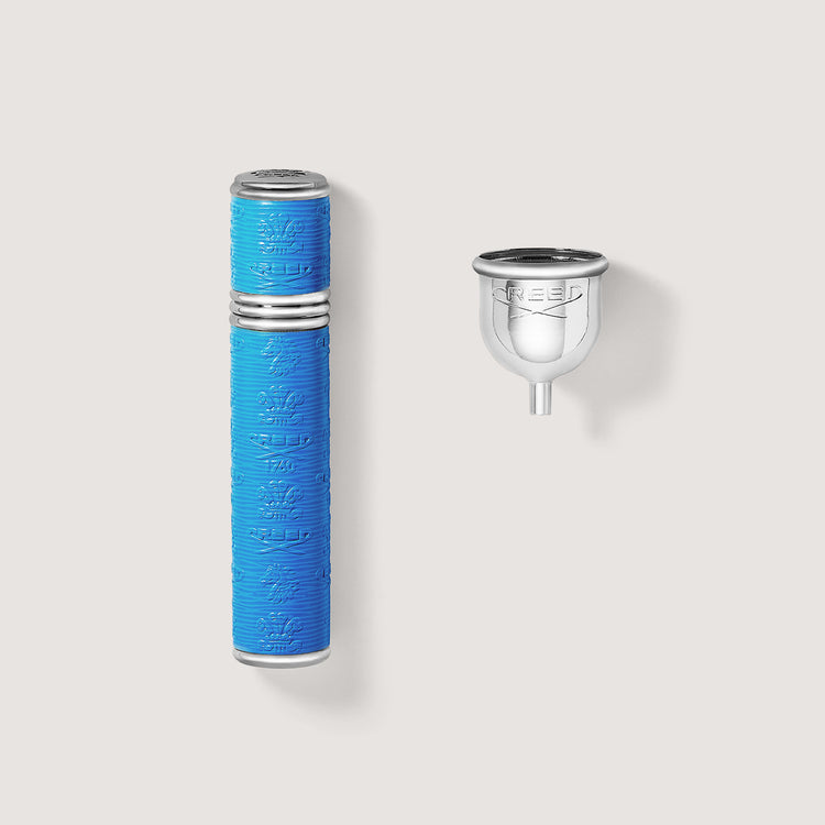 Refillable Travel Perfume Atomizer 10ml - Silver/Blue