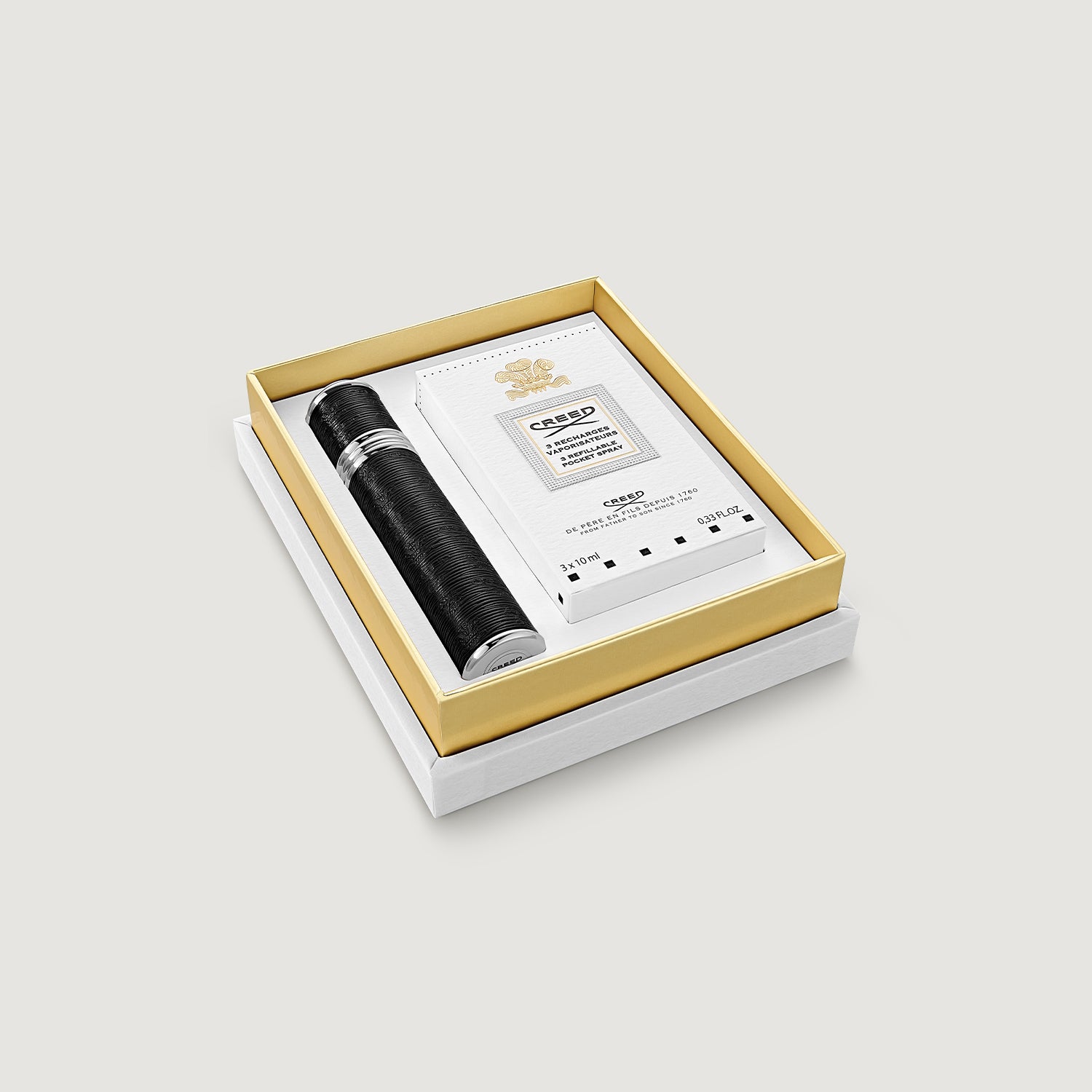 CREED Aventus 香水・デオドラントセット　ポーチ付 Aventus Traveller | Men's Woody Travel Fragrance Set | Dry Woods
