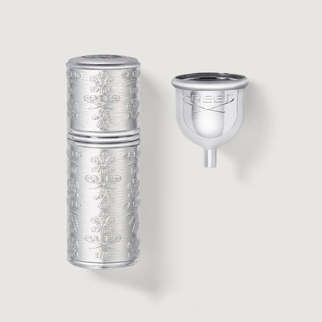 silver atomizer with silver trim 50ml