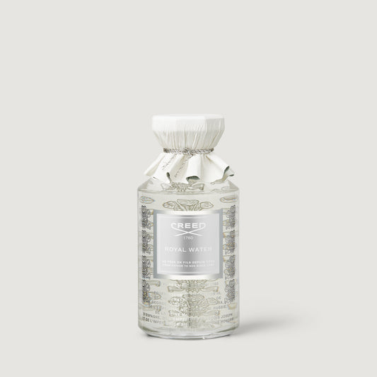 Clear Glass Royal Water Perfume Bottle 100ml - Front View | Creed Boutique