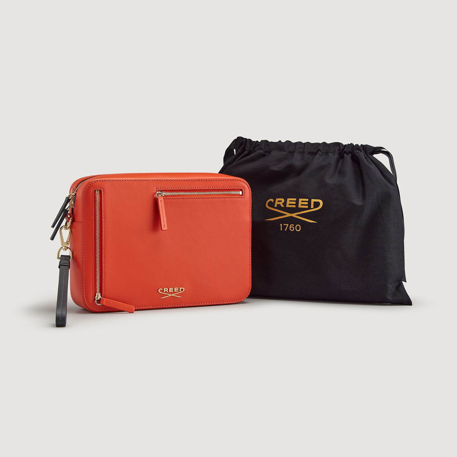 Leather Wash Bag - Citrus