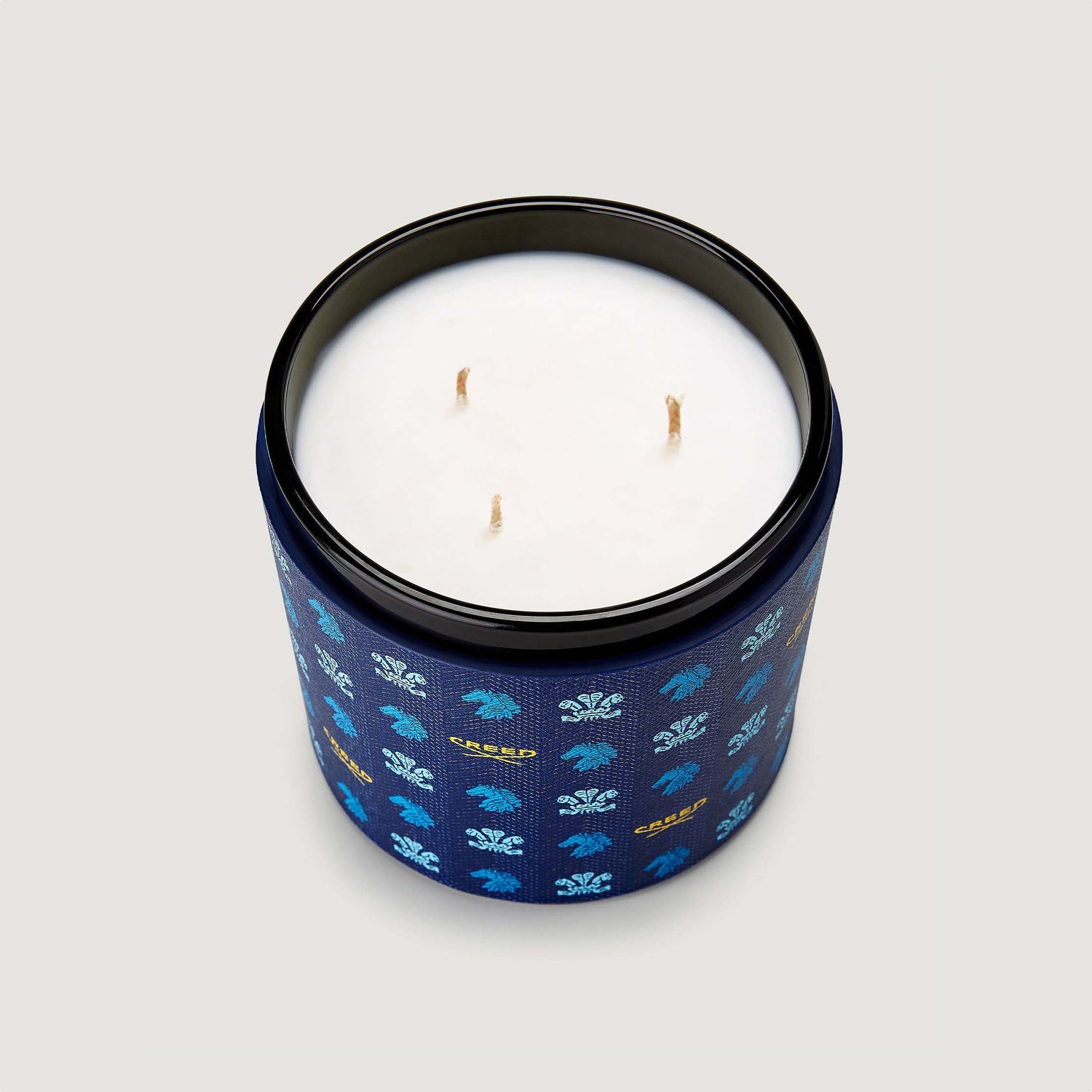 Vanisia Leather Candle - Blue