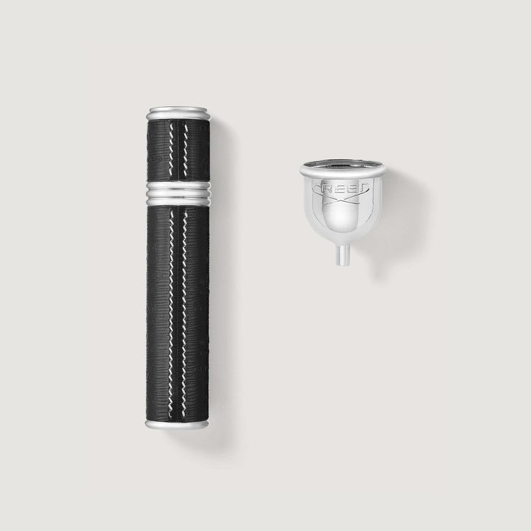 Refillable Travel Perfume Atomizer 10ml - Silver/Black