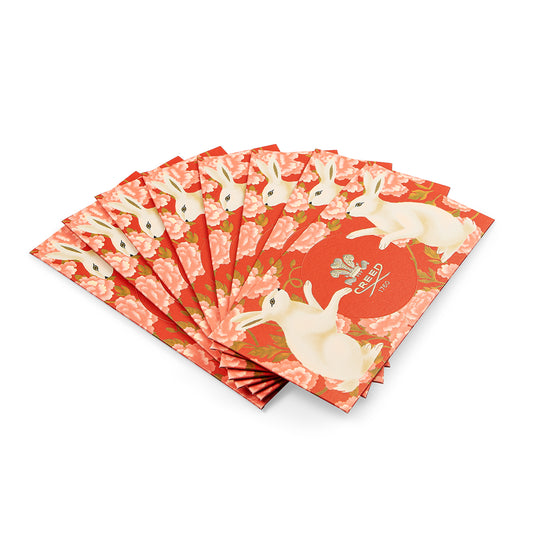 8 envelopes for Lunar new years. Red with a rabbit